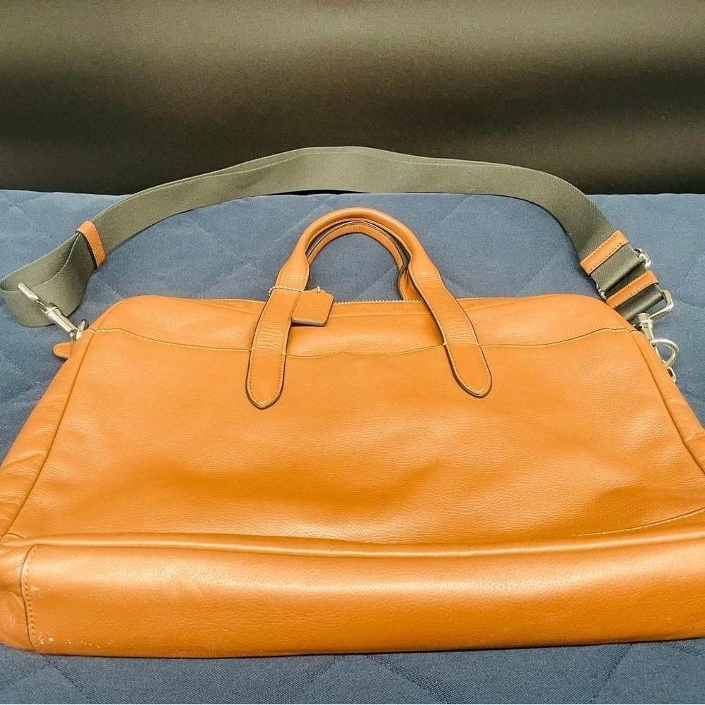 Coach F22529 Men's Hamilton Bag in Saddle Leather Brown